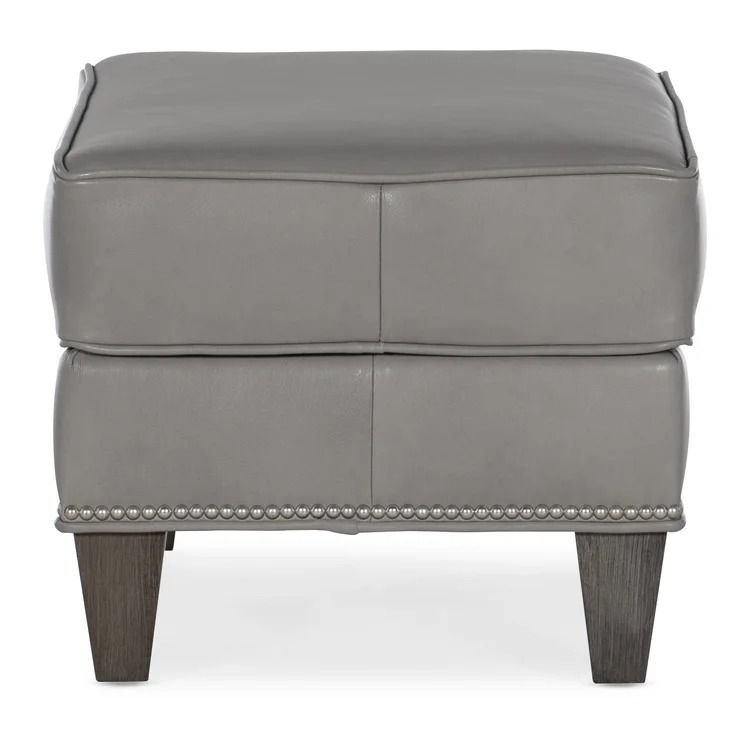 Genuine Leather Rectangle Standard Ottoman thumbnail 3