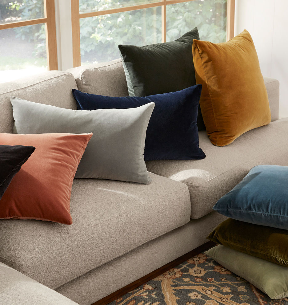 Italian Velvet Pillow Cover No Insert 20"x20" thumbnail 2