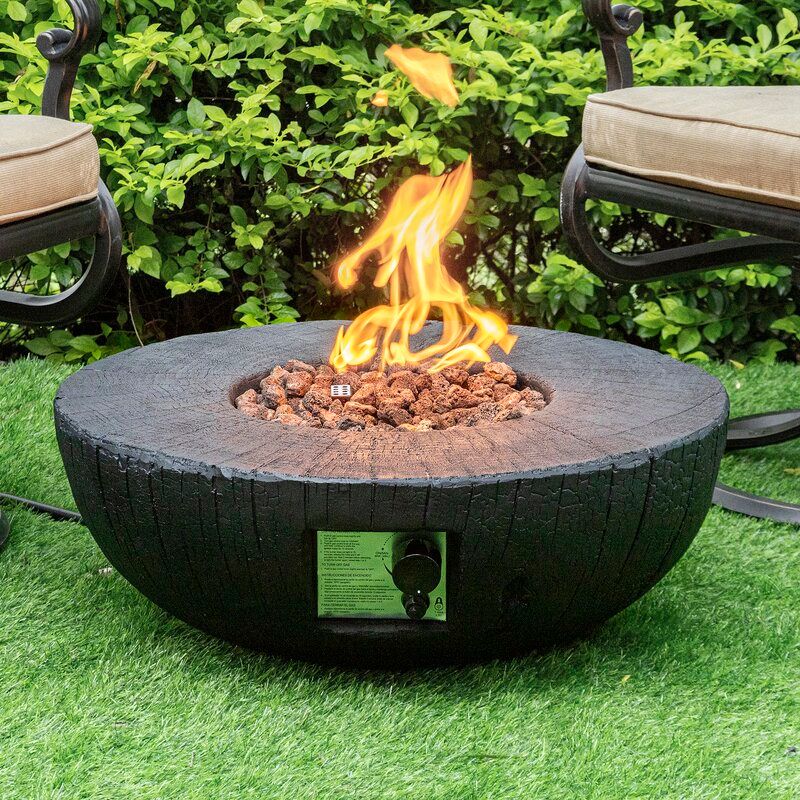 Absarokee Concrete Propane Outdoor Fire Pit thumbnail 3