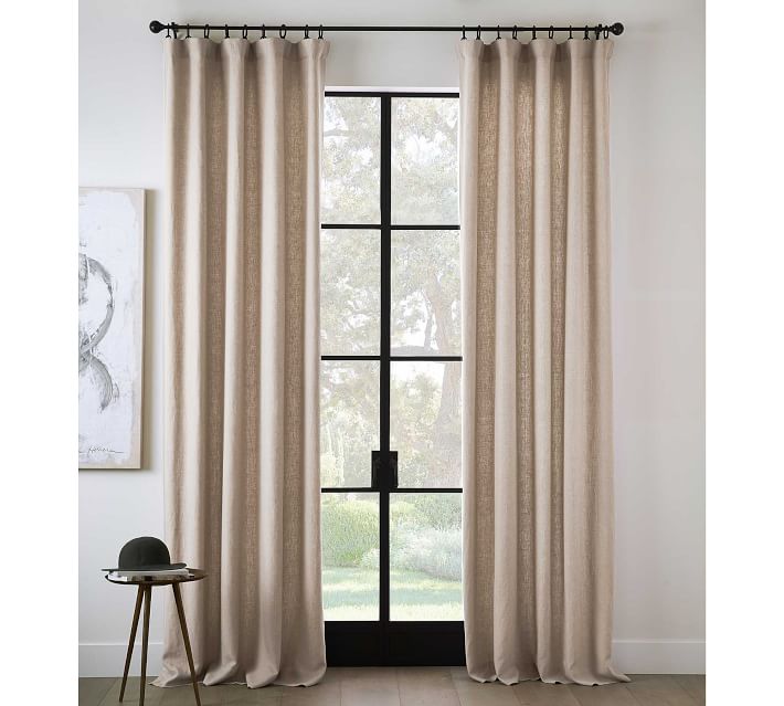 Belgian Flax Linen Blackout Curtain thumbnail 2