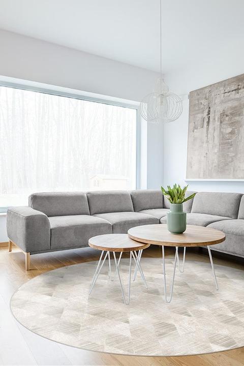 Kavi Mosaic Stone Rug-6'x6' thumbnail 3