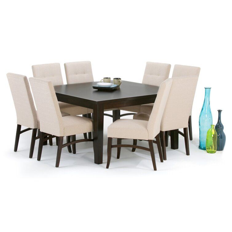Armelia Rubberwood Solid Wood Dining Table thumbnail 2