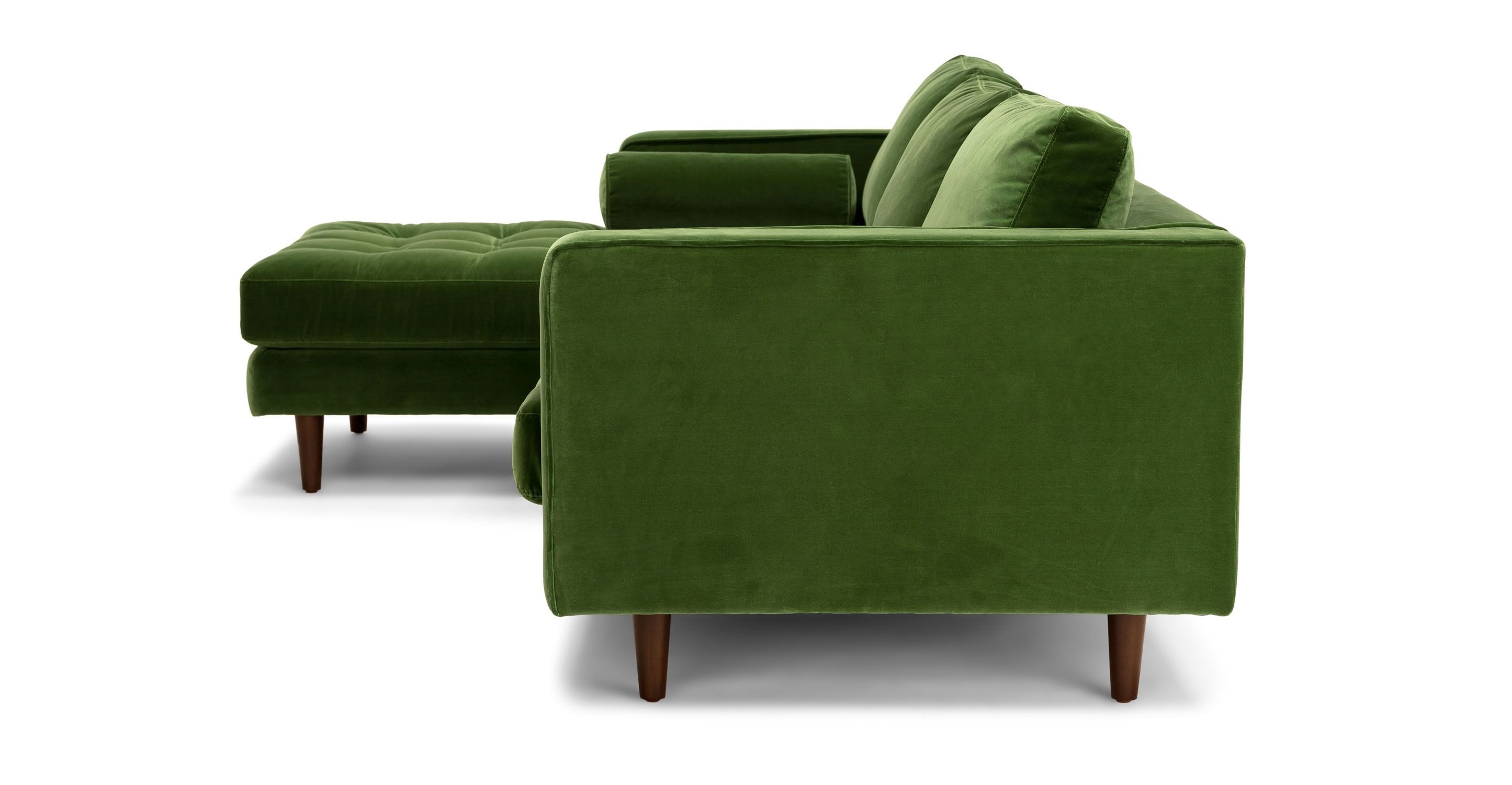 Sven Grass Green Left Sectional Sofa  thumbnail 4