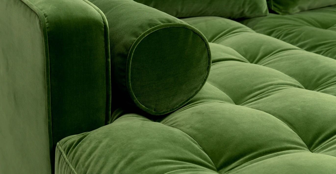 Sven Grass Green Left Sectional Sofa  thumbnail 5
