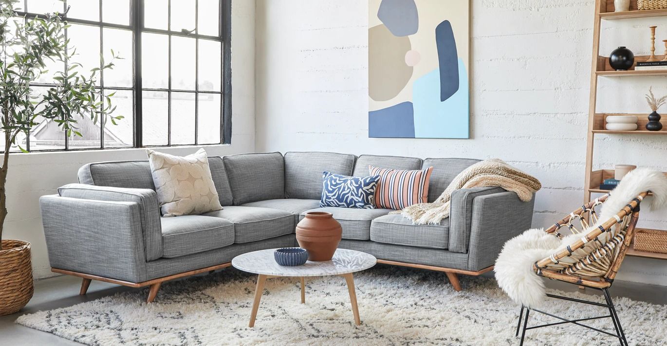 Timber Pebble Gray Corner Sectional thumbnail 2
