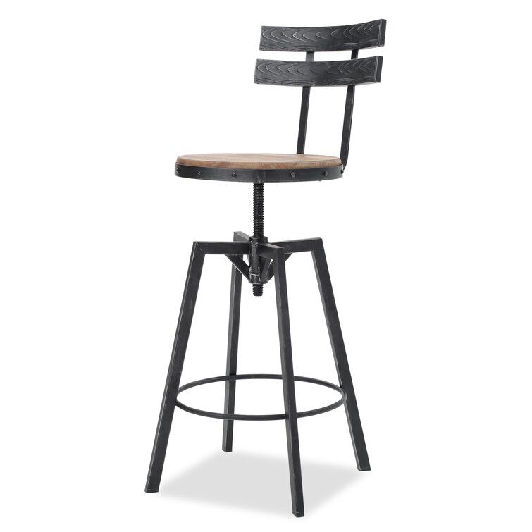 Sylvania Swivel Adjustable Height Bar Stool thumbnail 3