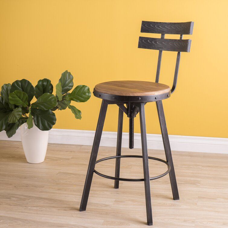 Sylvania Swivel Adjustable Height Bar Stool thumbnail 5