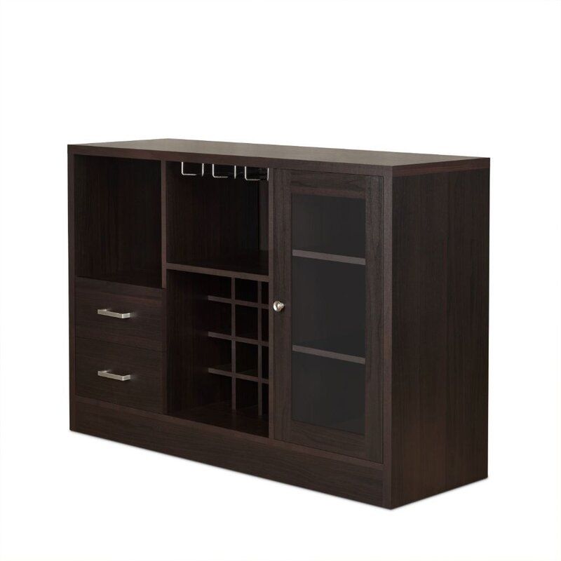 Bar Cabinet With Drawers And Cabinet thumbnail 2