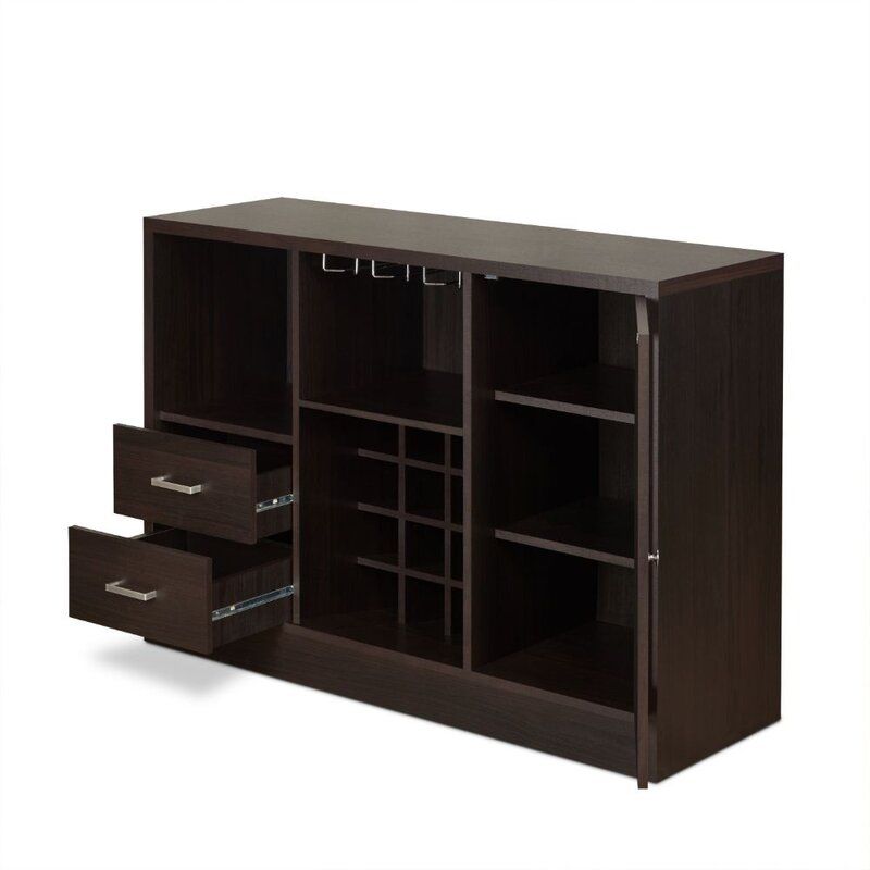 Bar Cabinet With Drawers And Cabinet thumbnail 3