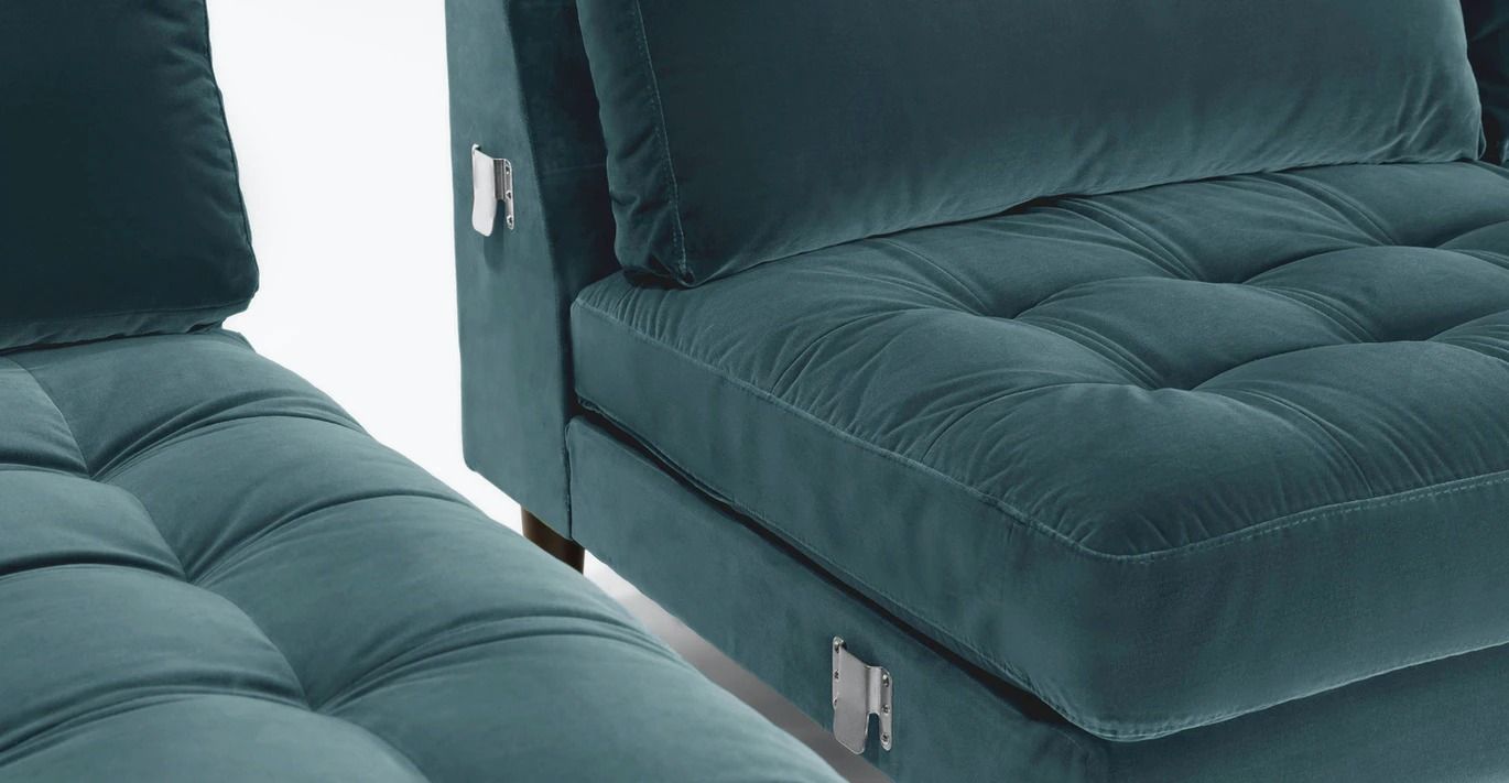 Sven Pacific Blue Left Sectional Sofa thumbnail 6