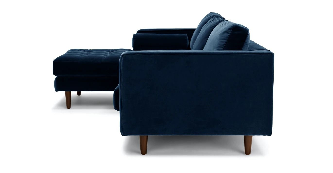 Sven Cascadia Blue Left Sectional Sofa thumbnail 3