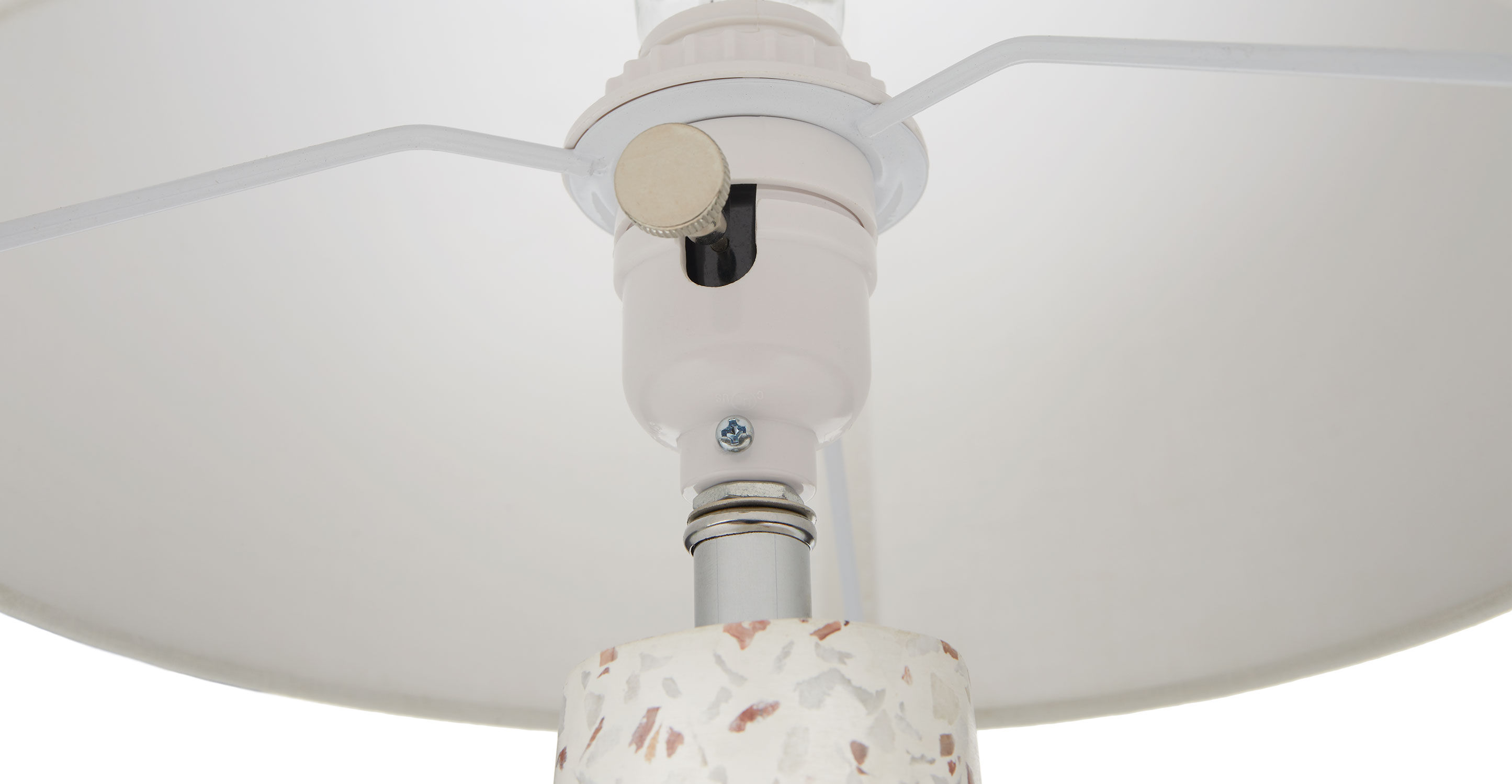 Ando Waxen White 15" Table Lamp thumbnail 5