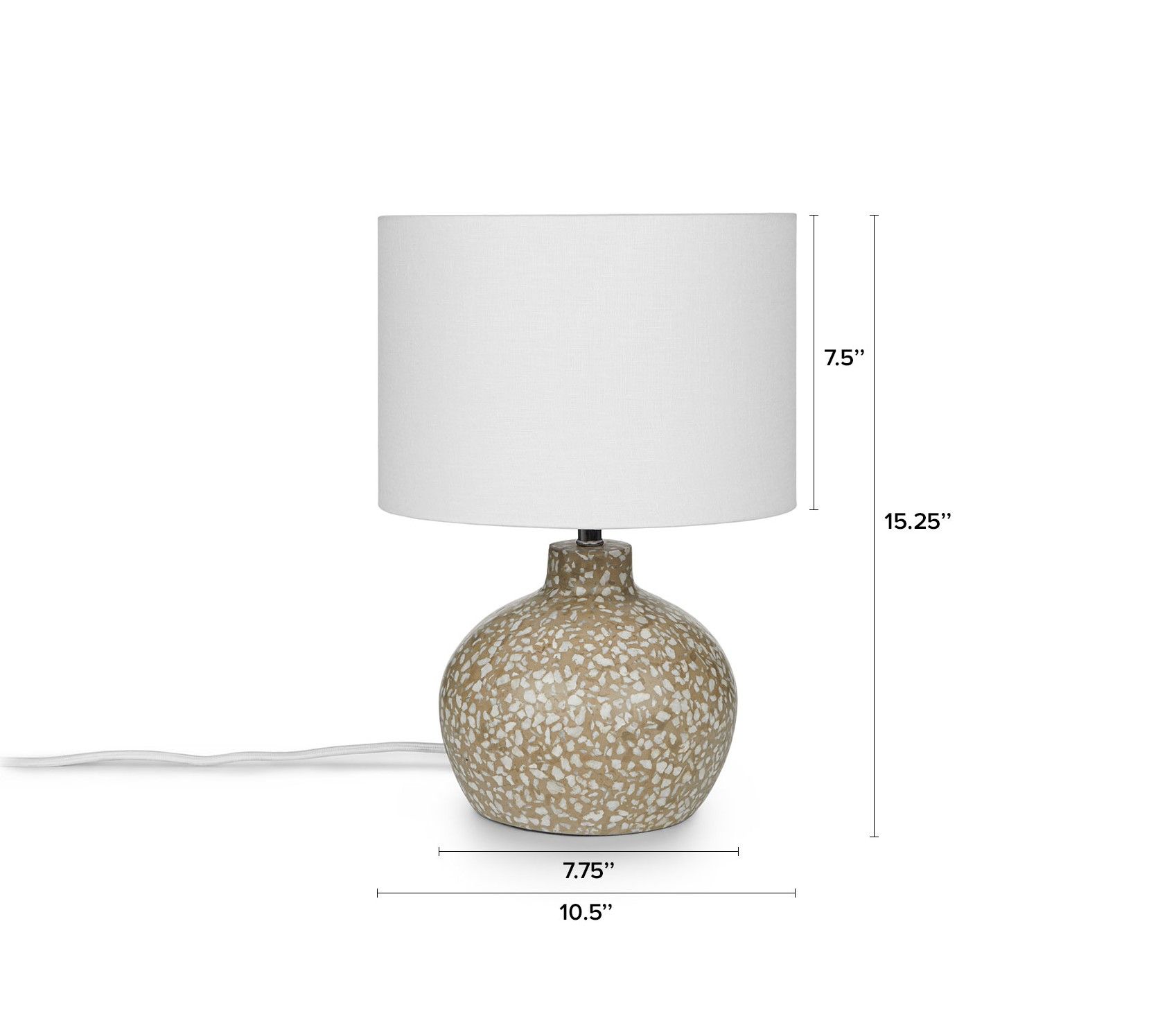 Ando Peat Brown 15" Table Lamp thumbnail 10