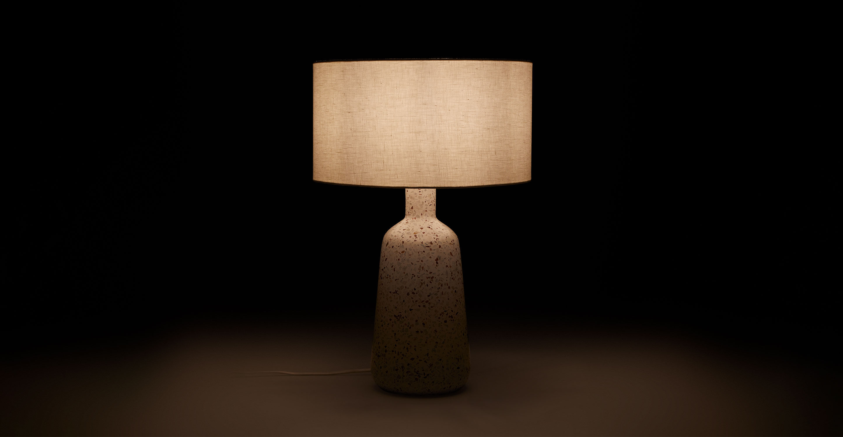Ando Waxen White 21" Table Lamp thumbnail 2