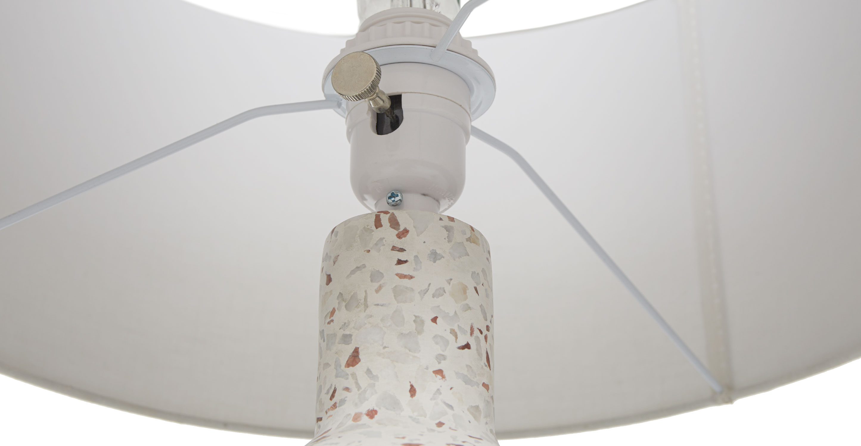 Ando Waxen White 21" Table Lamp thumbnail 4