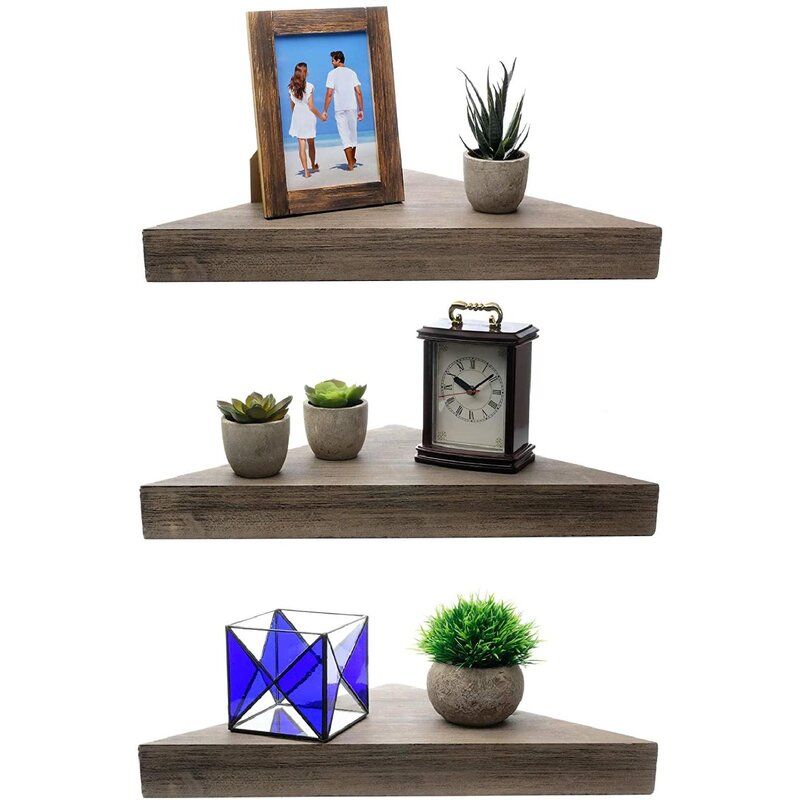 Oram 3 Piece Triangle Corner Shelf Set of 3 thumbnail 4