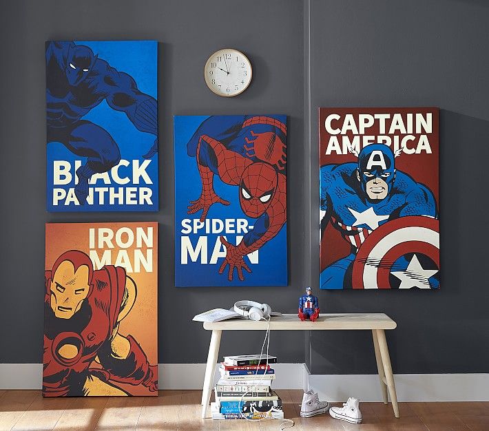 Marvel Super Heroes Glow In The Dark Art No Frame-24"x36" thumbnail 3