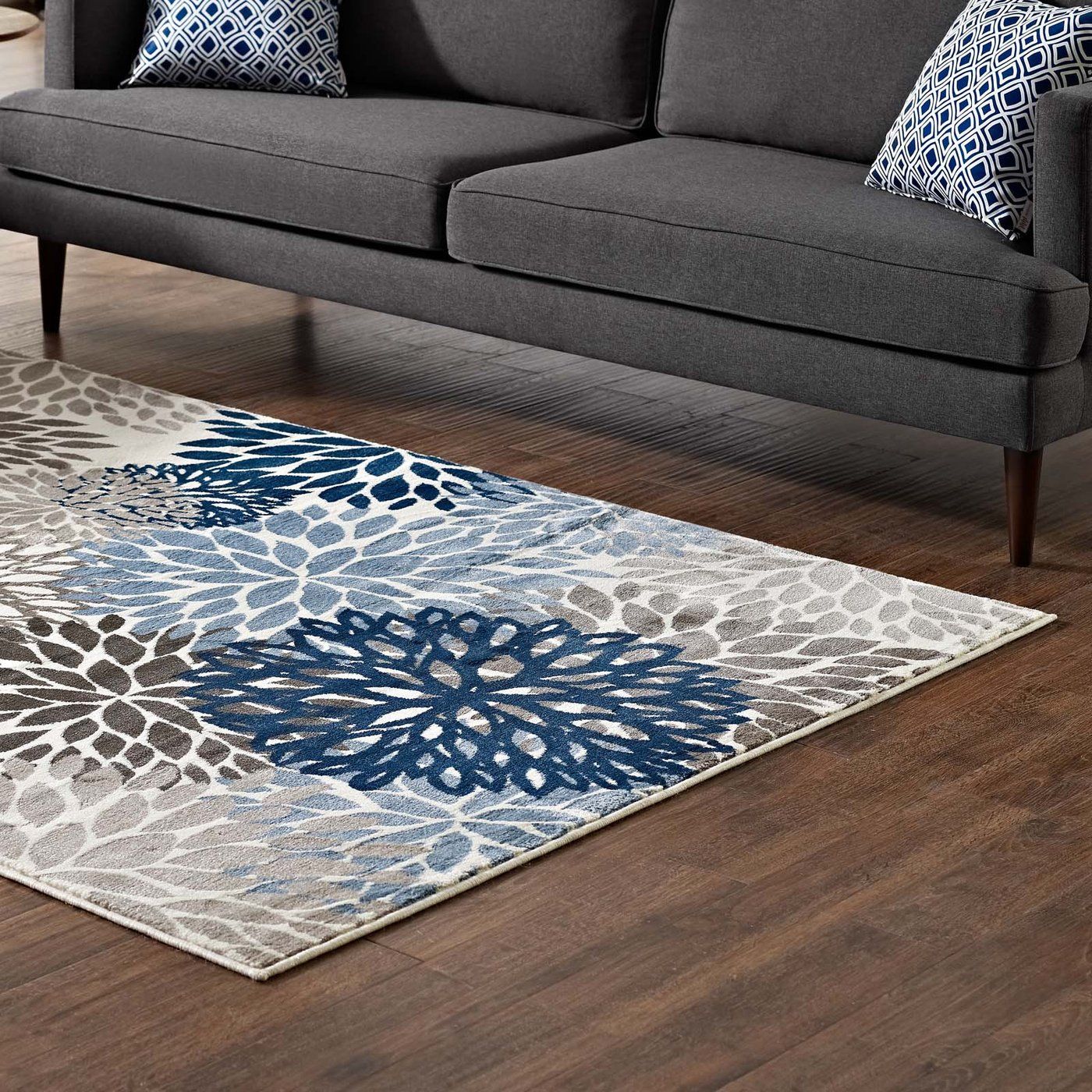 Thea Vintage Classic Abstract Floral Area Rug 8'x10' thumbnail 5