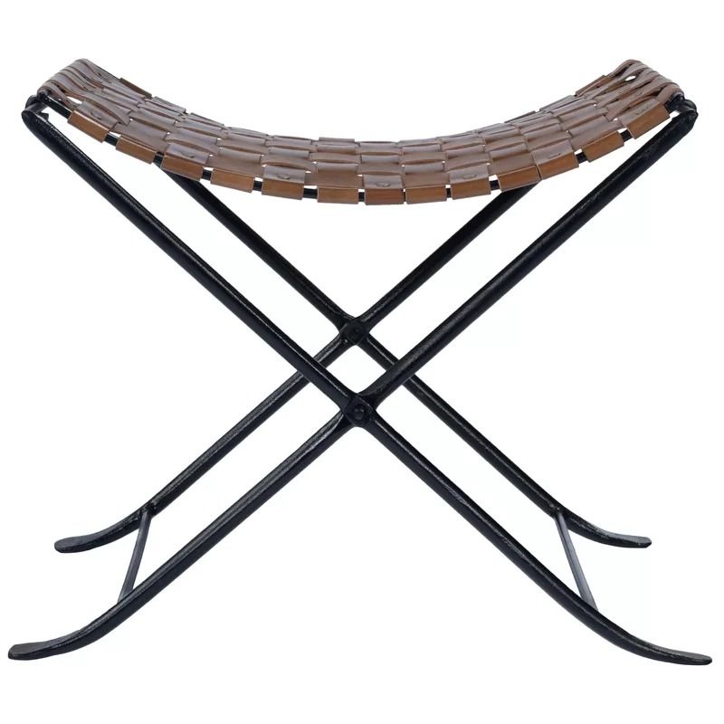 Butler Urban Brown Woven Leather Stool thumbnail 3