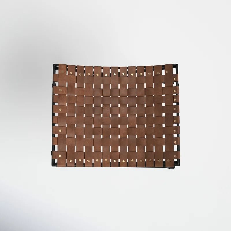 Butler Urban Brown Woven Leather Stool thumbnail 4