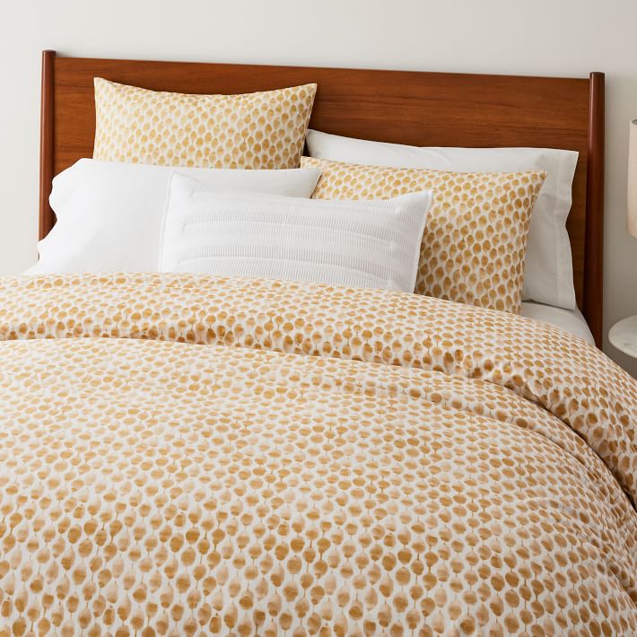 Organic Stamped Dots Duvet Cover-King thumbnail 2