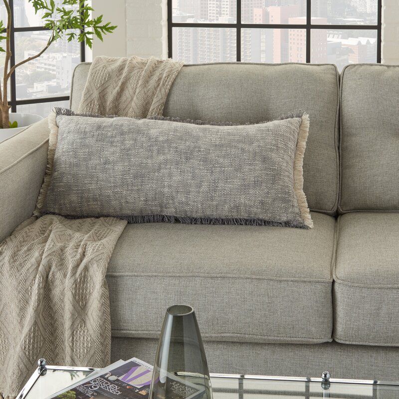 Heimbach Cotton Lumbar Pillow Cover With Insert-30"x14" thumbnail 3
