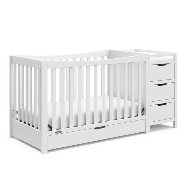 Graco Remi 4-in-1 Convertible Crib and Changer with Drawer-White thumbnail 2