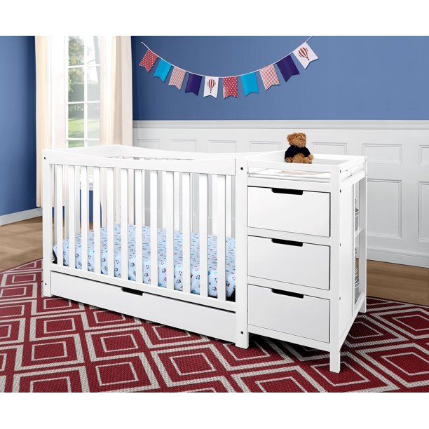 Graco Remi 4-in-1 Convertible Crib and Changer with Drawer-White thumbnail 5