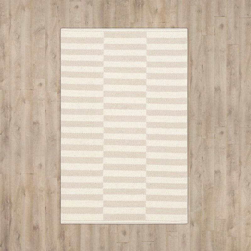 Orwell Striped Handmade Flatweave Cotton Area Rug-8'x10' thumbnail 2