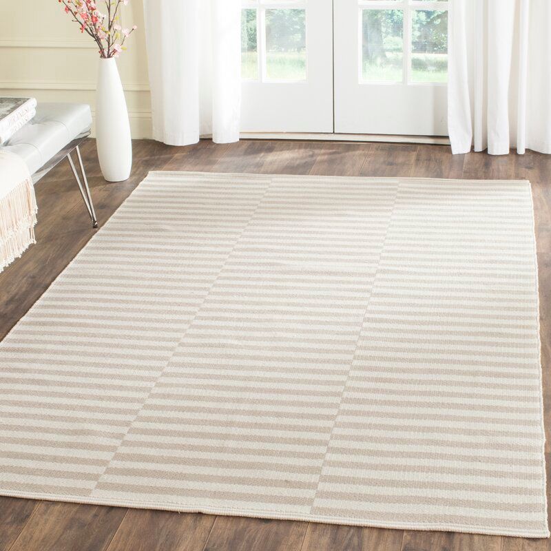 Orwell Striped Handmade Flatweave Cotton Area Rug-8'x10' thumbnail 6