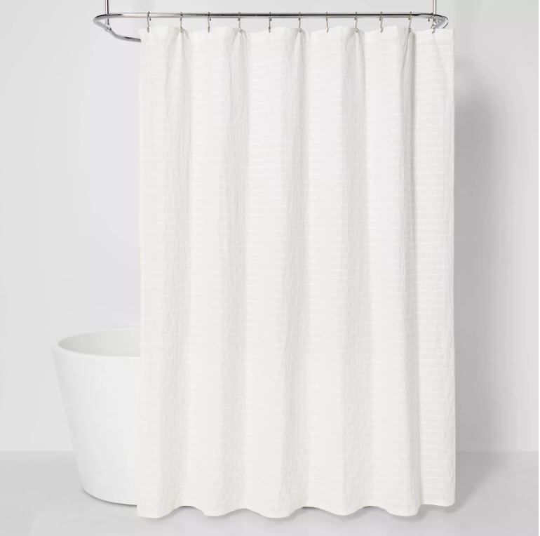 Textured Striped Shower Curtain-72" thumbnail 3