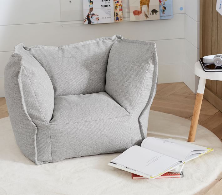 Gray Flange Bean Chair thumbnail 7