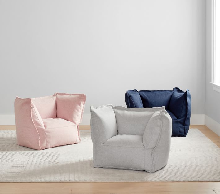 Gray Flange Bean Chair thumbnail 8