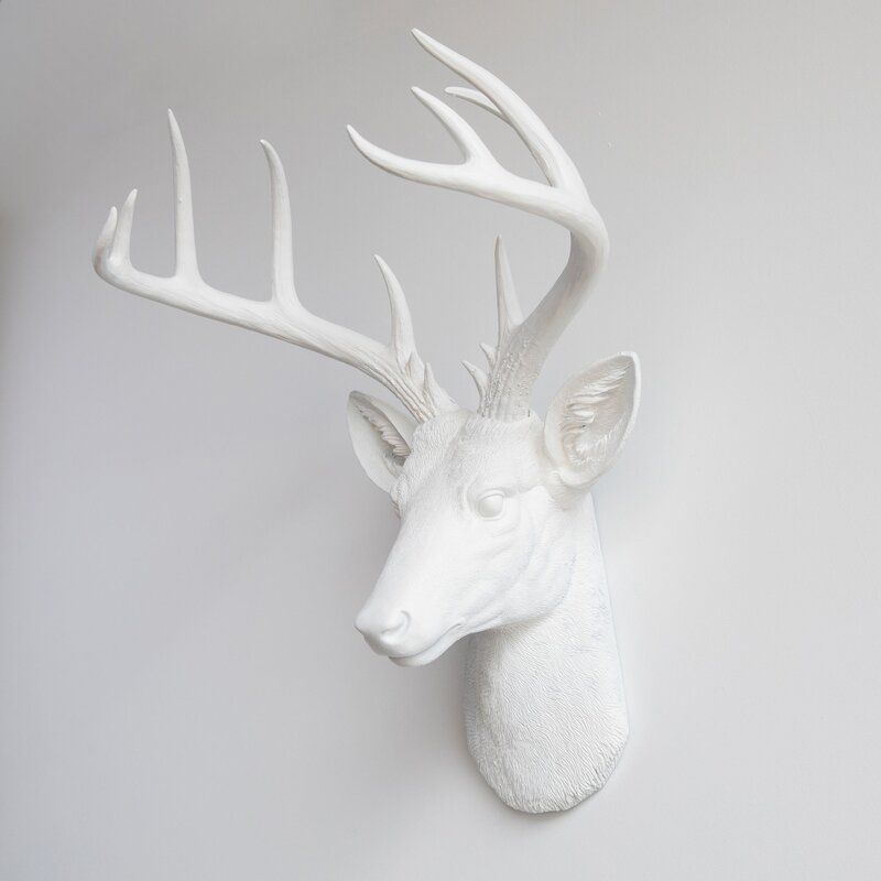 Large Deer Head Faux Taxidermy Wall Decor thumbnail 3