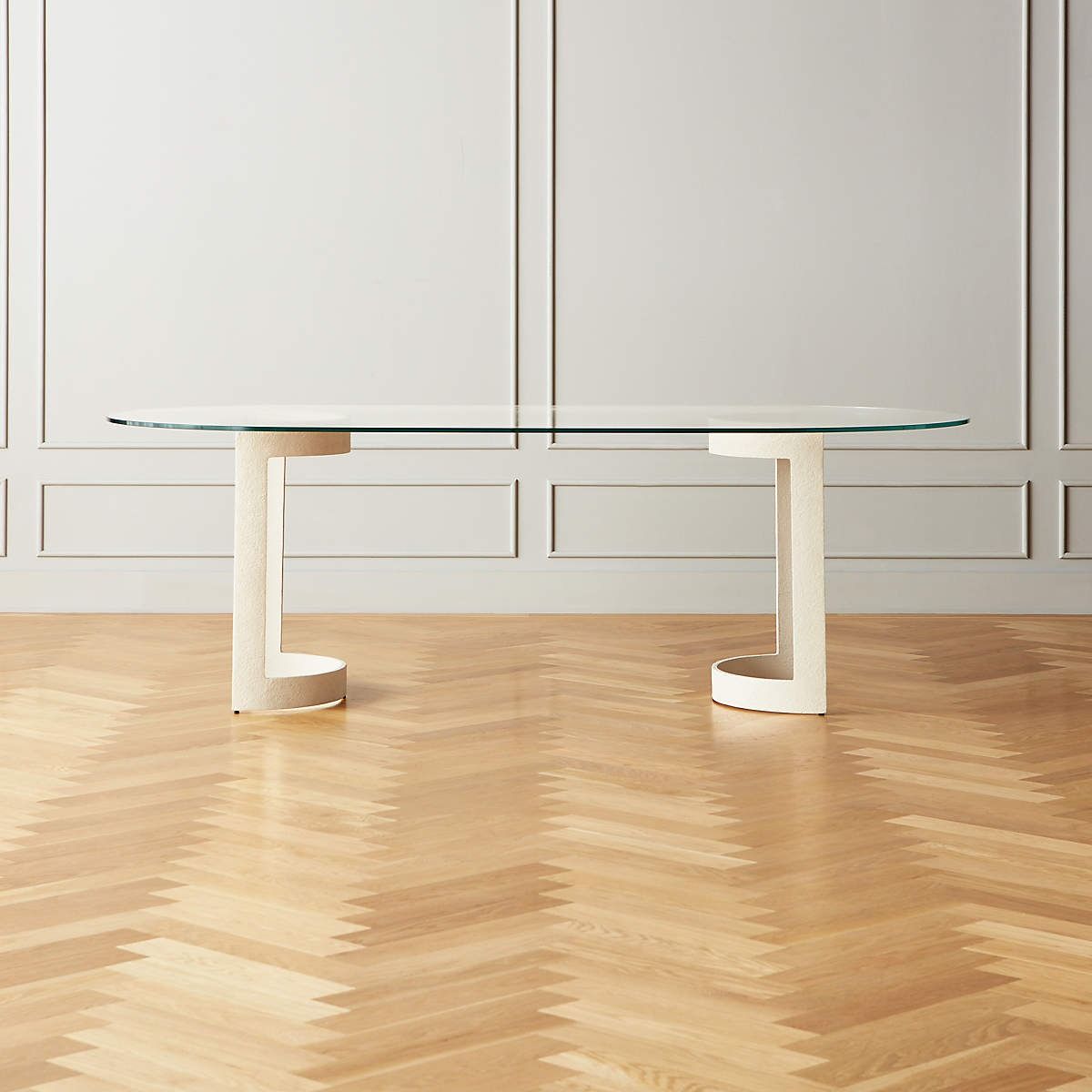 Orrin White Oval Dining Table thumbnail 2