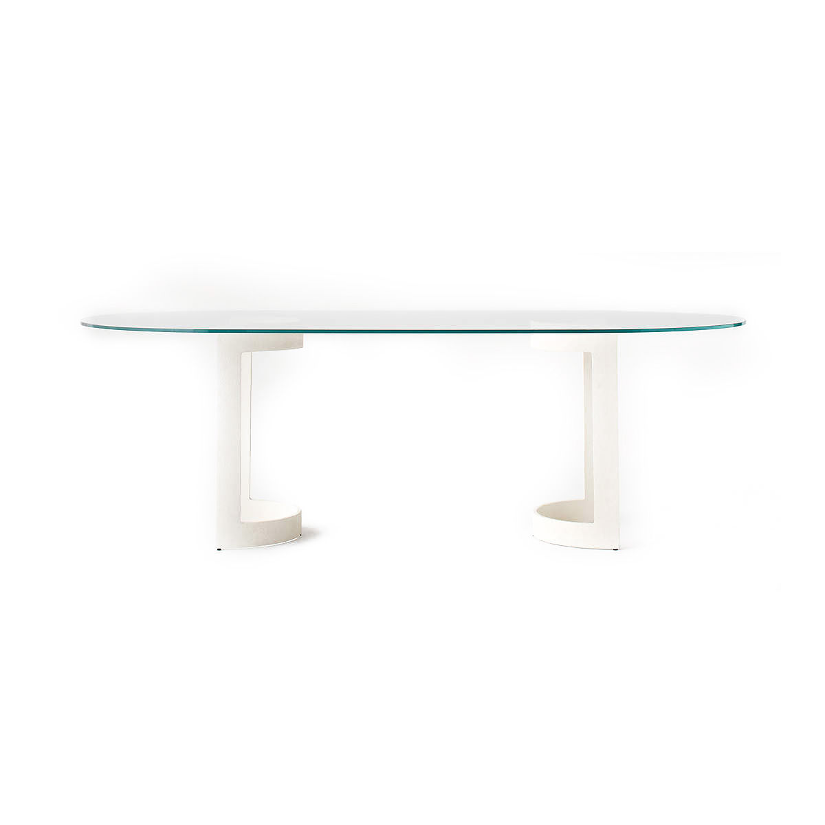 Orrin White Oval Dining Table thumbnail 3