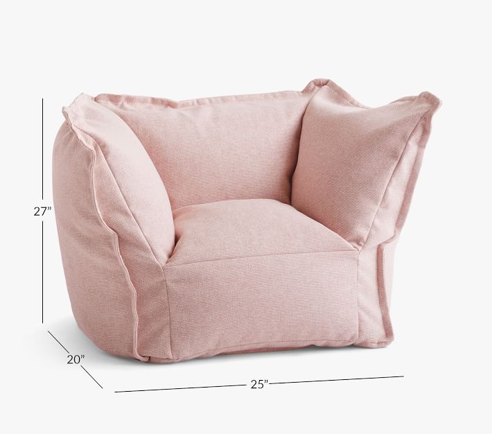 Blush Flange Bean Chair thumbnail 2