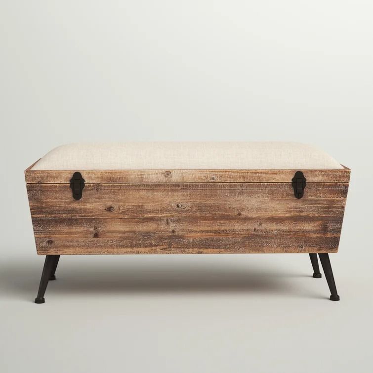 Annie Wood Flip Top Storage Bench thumbnail 3