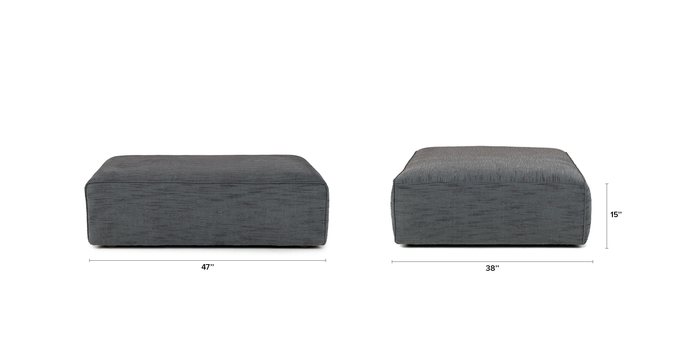 Cigar Melrose Blue Ottoman thumbnail 7