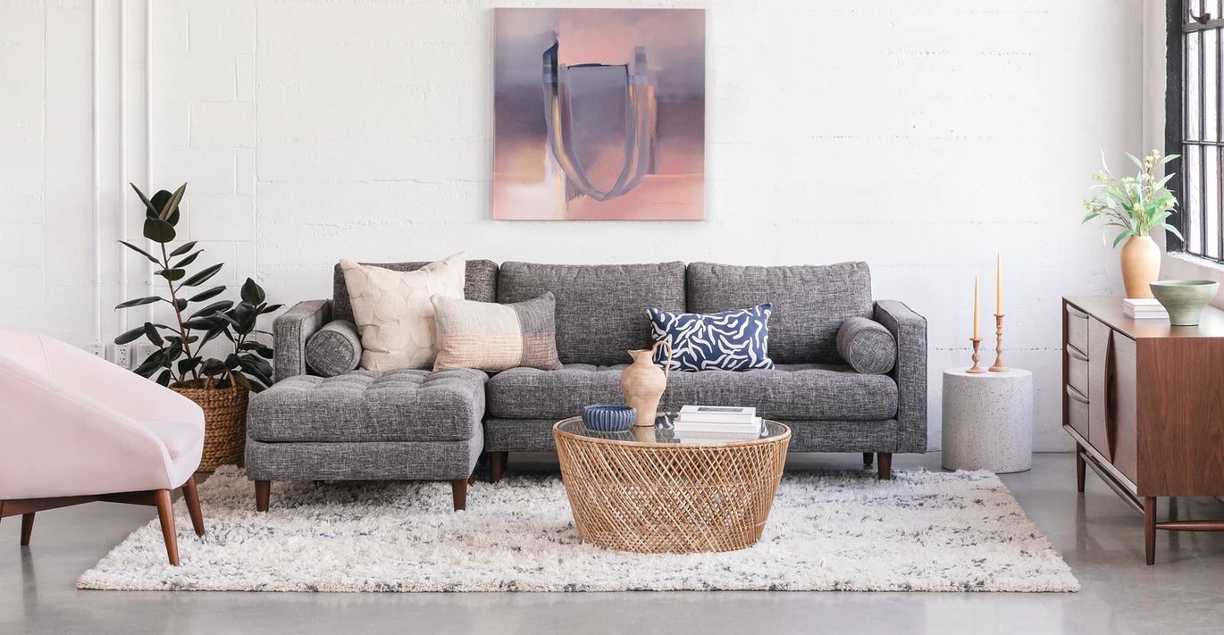 Sven Briar Gray Left Sectional Sofa thumbnail 2
