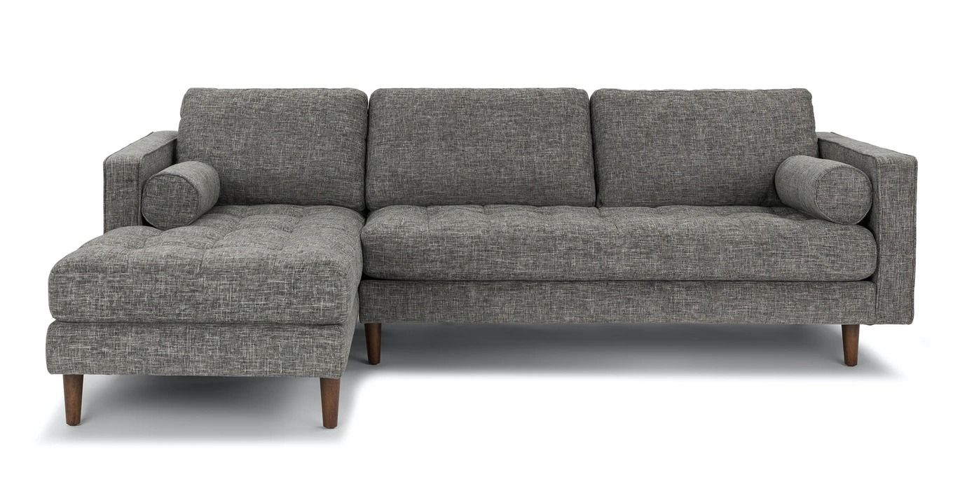 Sven Briar Gray Left Sectional Sofa thumbnail 3