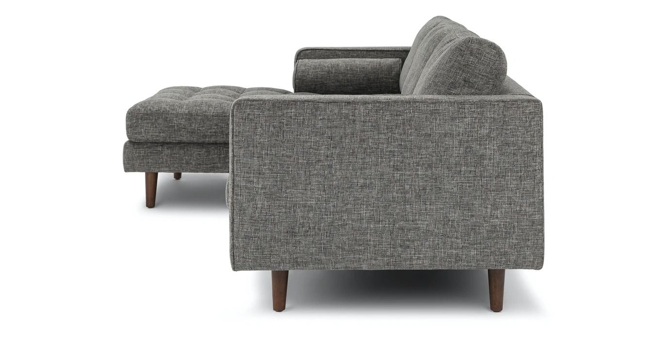 Sven Briar Gray Left Sectional Sofa thumbnail 4