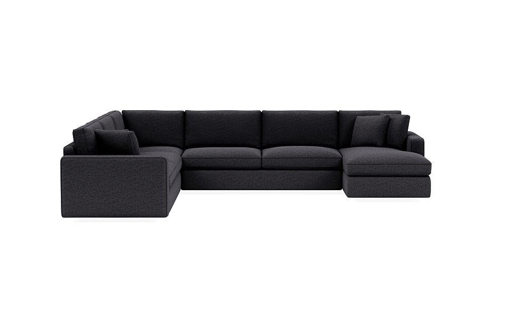 James 4 Piece 5 Seat Corner Chaise Sectional Right thumbnail 2