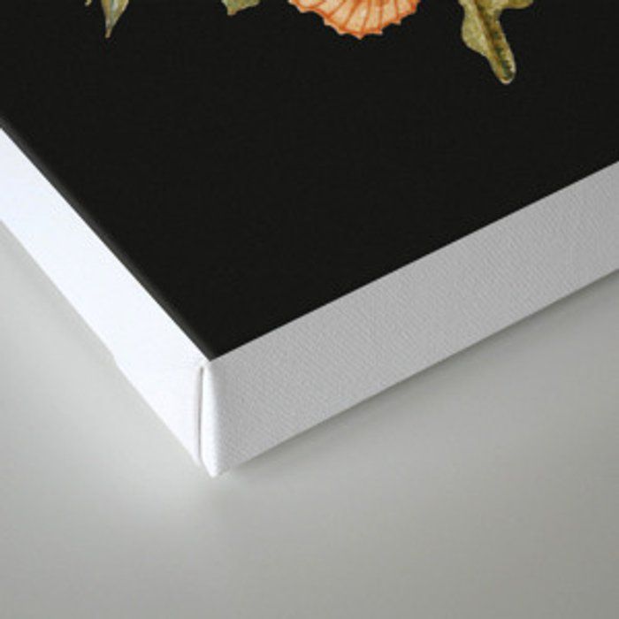 Wildflower Bouquet on Charcoal Canvas Print No Frame-18"x23" thumbnail 3