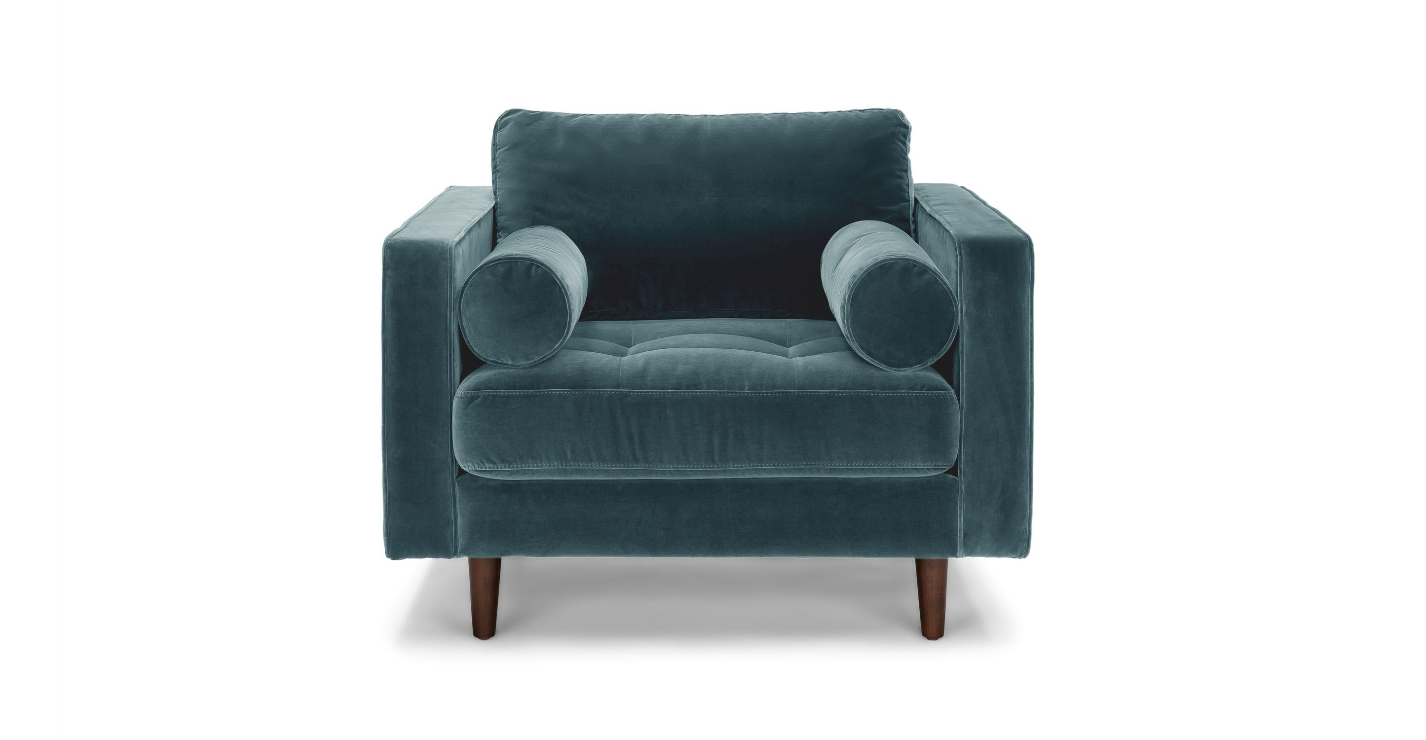 Sven Pacific Blue Chair Velvet thumbnail 3