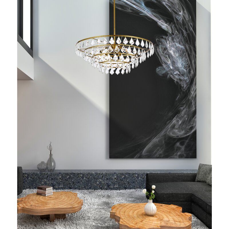 Marina 6 Light Unique Tiered Chandelier with Crystal thumbnail 6