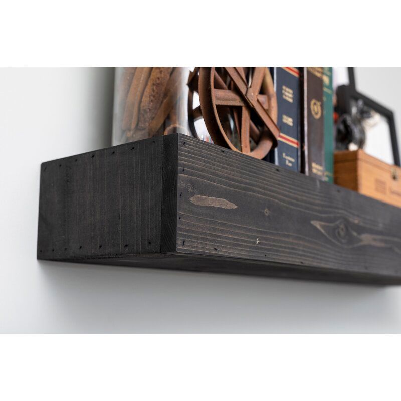 Elin Pine Solid Wood Floating Shelf thumbnail 3