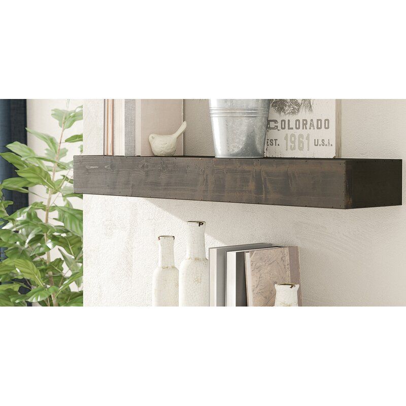 Elin Pine Solid Wood Floating Shelf thumbnail 4