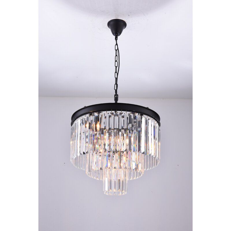 Hallum 7-Light Unique Tiered Chandelier with Crystal Accents thumbnail 2