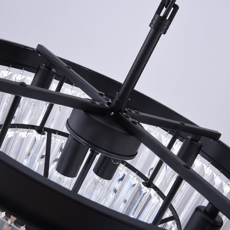 Hallum 7-Light Unique Tiered Chandelier with Crystal Accents thumbnail 5